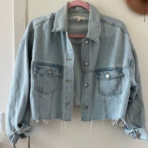 Cropped denim jacket